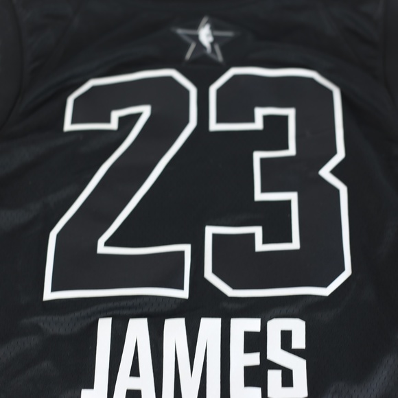 Nike Lebron James Kia All Star Black Basketball Jersey Cavs Lakers NBA - Picture 6 of 8